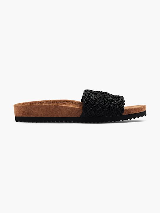 Graceland Chinelo com palmilha alta Preto 4670 1