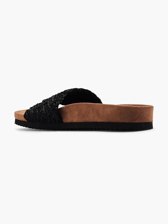 Graceland Chinelo com palmilha alta Preto 4670 3