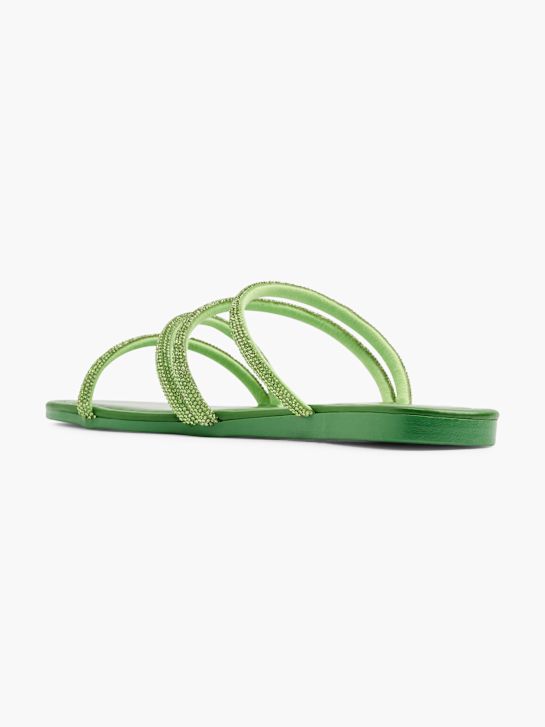 Catwalk Flache Pantolette Grün 19945 3