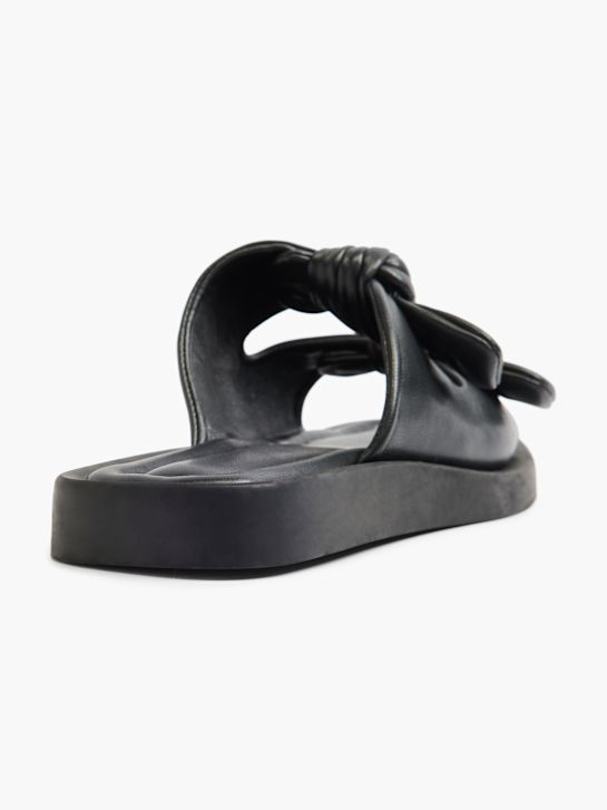 Catwalk Flache Pantolette Schwarz 5581 4