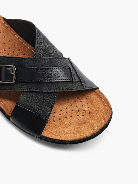 Easy Street Flache Pantolette Schwarz 11138 2