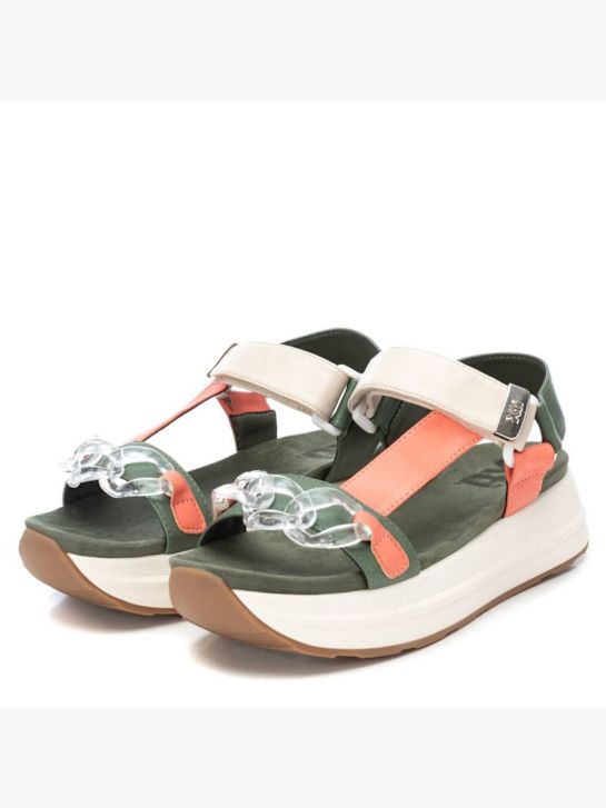 Xti Sandalias de tacón Caqui 20735 3