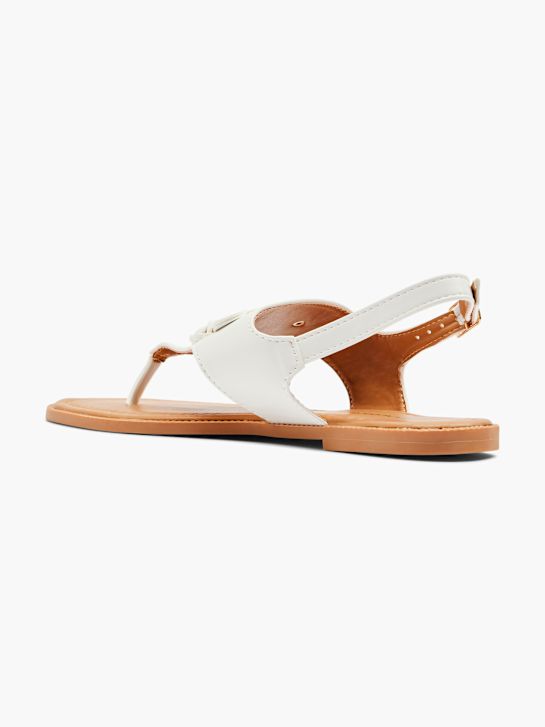 Claudia Ghizzani Sandal med tå-split Hvid 4720 3