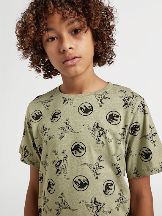 Jurassic World Tee-shirt Vert 14226 7