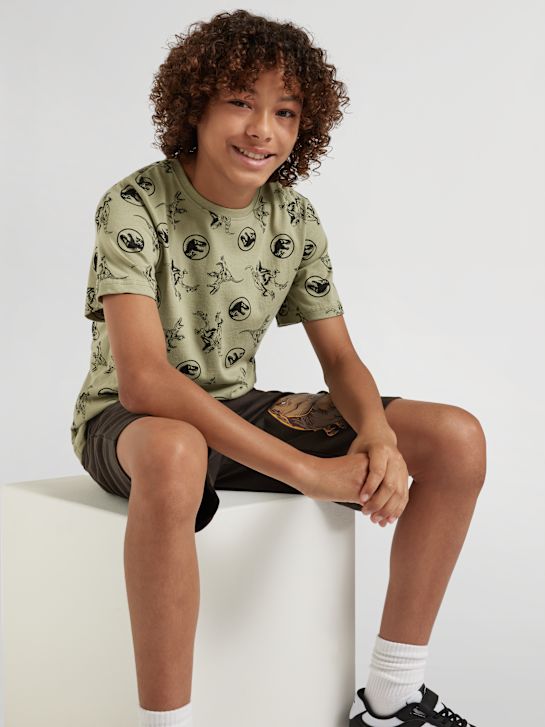 Jurassic World Tee-shirt Vert 14226 8