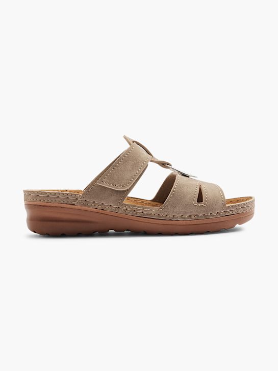 Easy Street Flache Pantolette Beige 12345 1