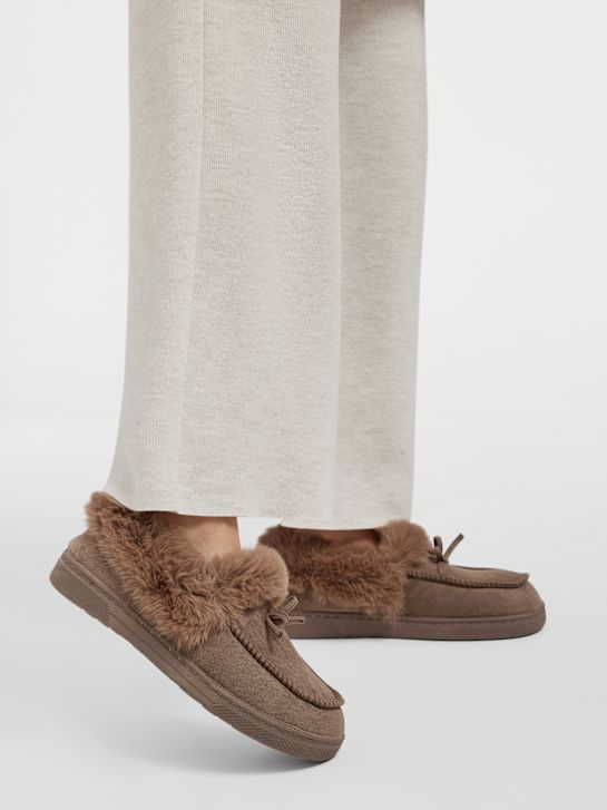 Casa mia Chaussons Taupe 17735 5
