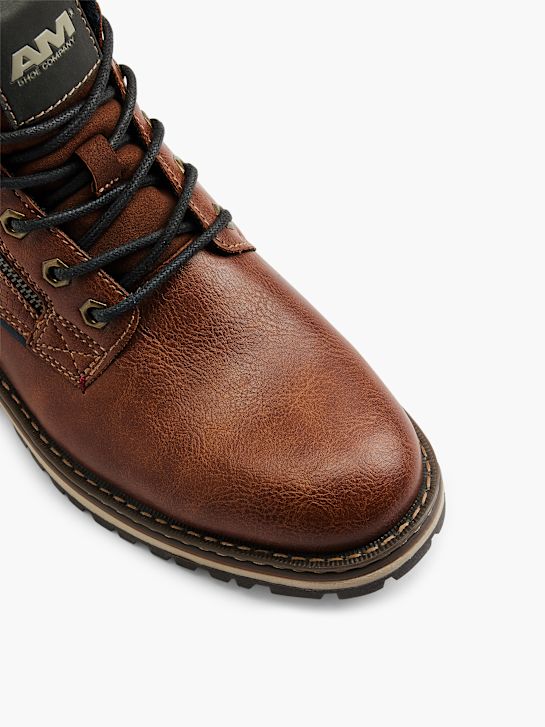 AM SHOE Botki sznurowane Brązowy 12868 2
