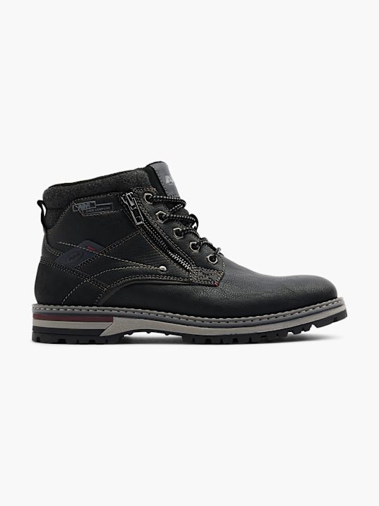 AM SHOE Botki sznurowane Czarny 12979 1