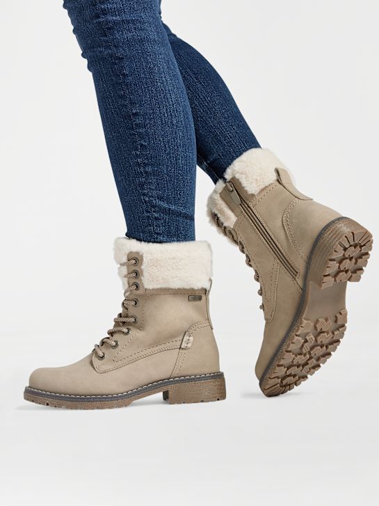 Easy Street Bottes à lacets Gris clair 22437 5