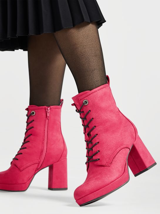 Catwalk Lace-up boot Pink 2094 5