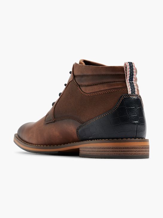 AM SHOE Schnürstiefelette Braun 7572 3
