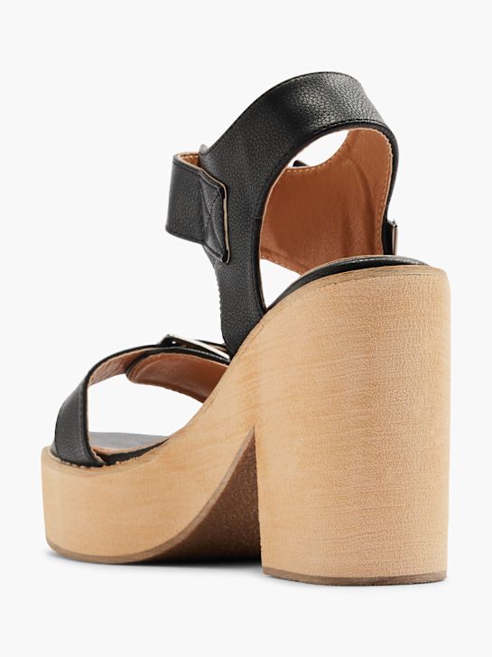 Claudia Ghizzani Højhælet sandal Sort 1372 3
