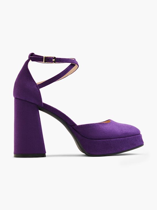 Catwalk Csatos körömcipő lila 2141 1