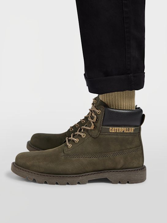 Caterpillar Bottes à lacets Olive 27477 6