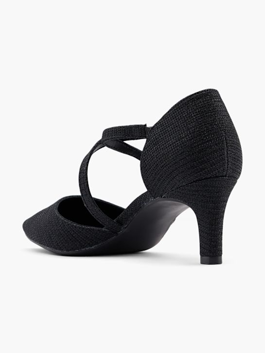Catwalk Décolleté con fibbia Nero 28084 2