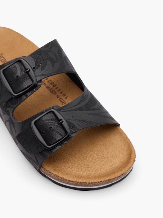 Björndal Zapatillas de casa abiertas Negro 11019 2