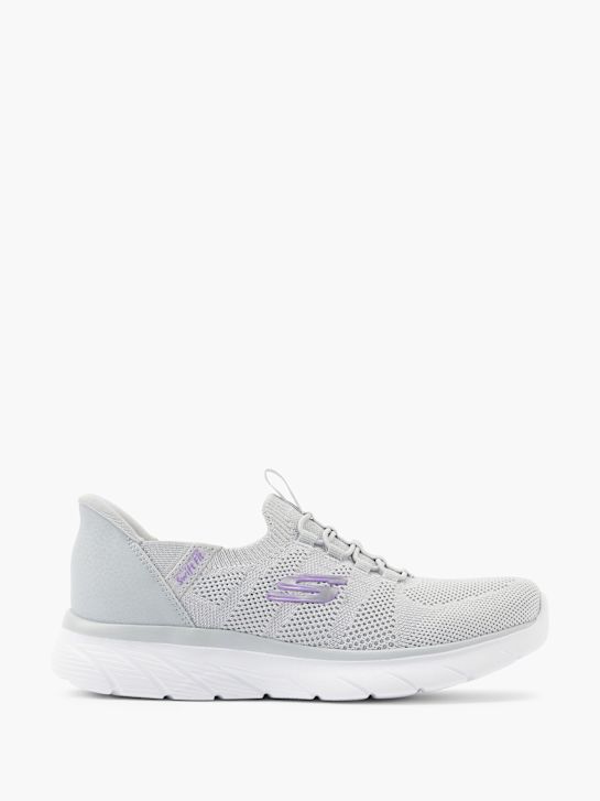Skechers Slip on sneaker Lysegrå 22983 1