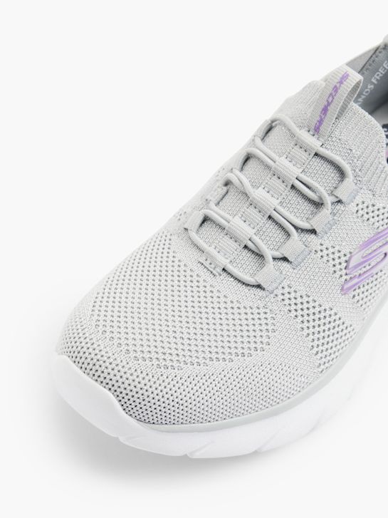 Skechers Slip on sneaker Lysegrå 22983 2