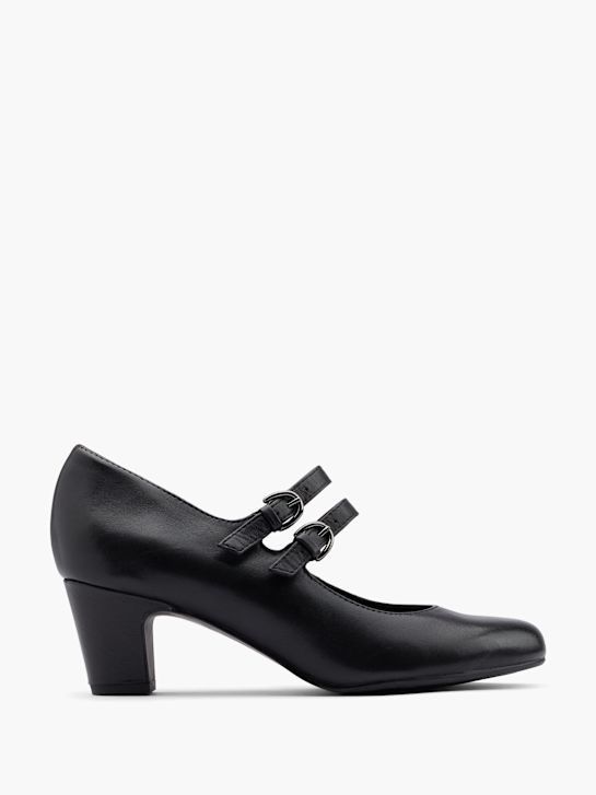 5th Avenue Escarpins à boucle Noir 11337 1