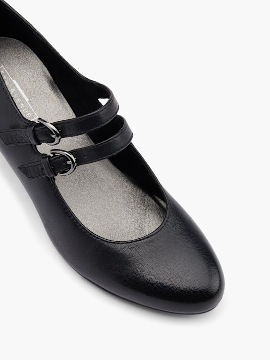 5th Avenue Escarpins à boucle Noir 11337 2