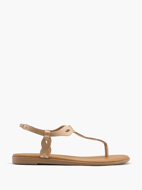 Graceland Toe thong sandal Gold 12939 1