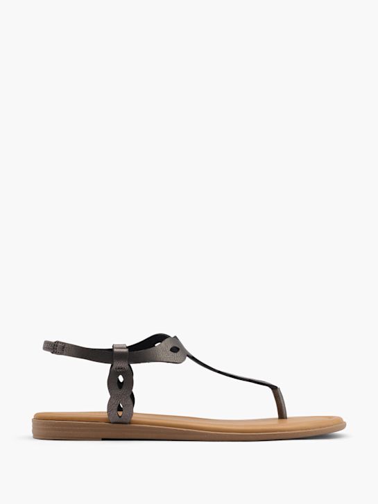 Graceland Toe post sandal Black 12940 1