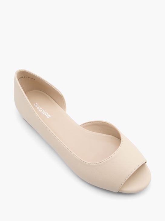 Deichmann Peep Toe Ballerina Ballet Flat