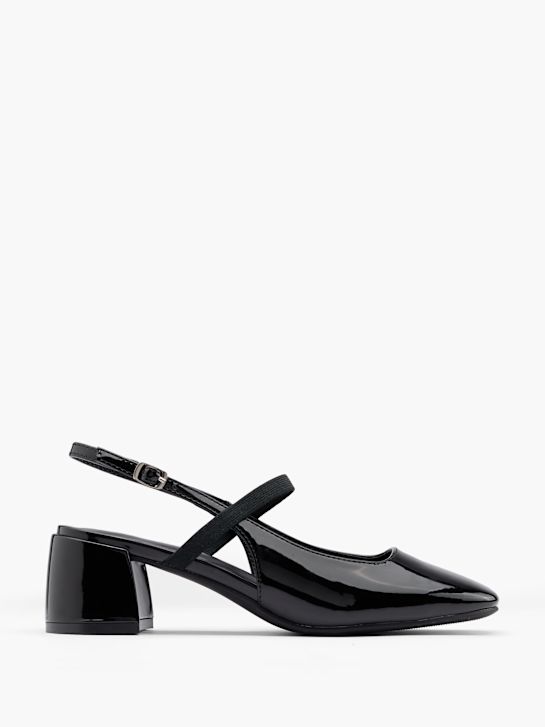 Catwalk Slingback salonarji Črna 13112 1