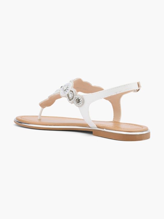 Catwalk Parmak Arası Sandalet Beyaz 12903 3