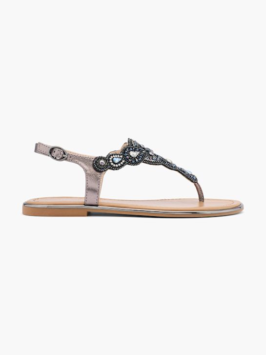 Catwalk Sandalias de dedo Negro 12904 1