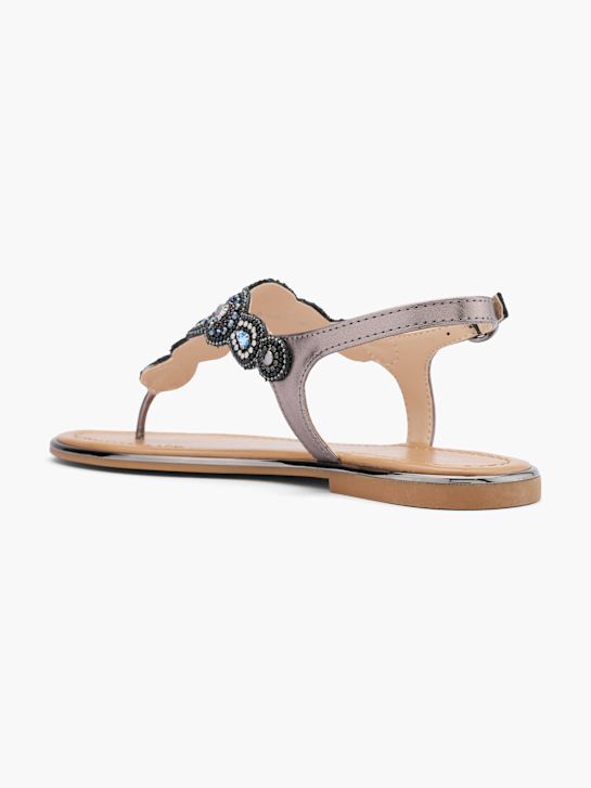 Catwalk Sandalias de dedo Negro 12904 3