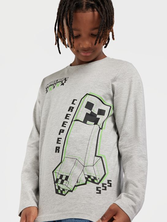 Minecraft Manches longues Gris 13221 7
