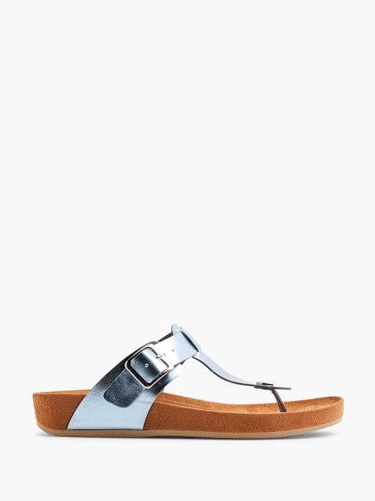 Graceland Sandal med tårem Blå 13635 1