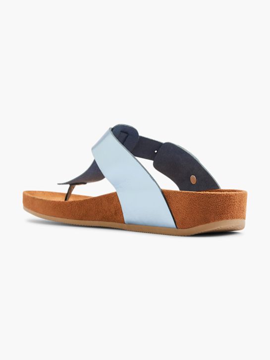 Graceland Sandal med tårem Blå 13635 3