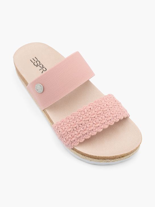 ESPRIT Mélyített talpú papucs pink 15735 2