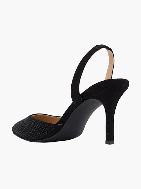 Catwalk Slingback salonarji Črna 14676 3