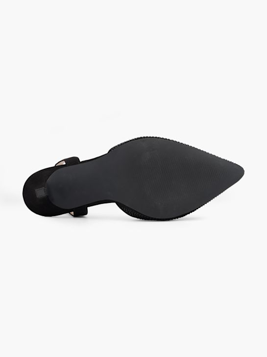 Catwalk Slingback salonke Crna 14676 4