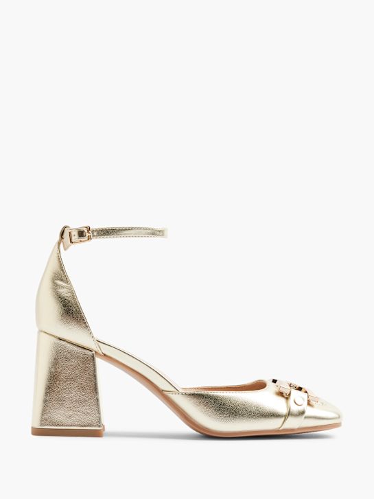 Catwalk Pump med spänne Guld 14680 1
