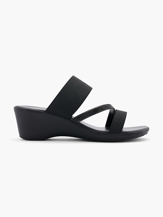 Graceland Ciabatta aperta dietro Nero 15000 1
