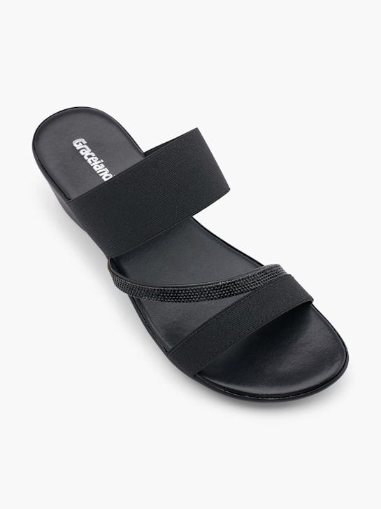 Graceland Ciabatta aperta dietro Nero 15000 2