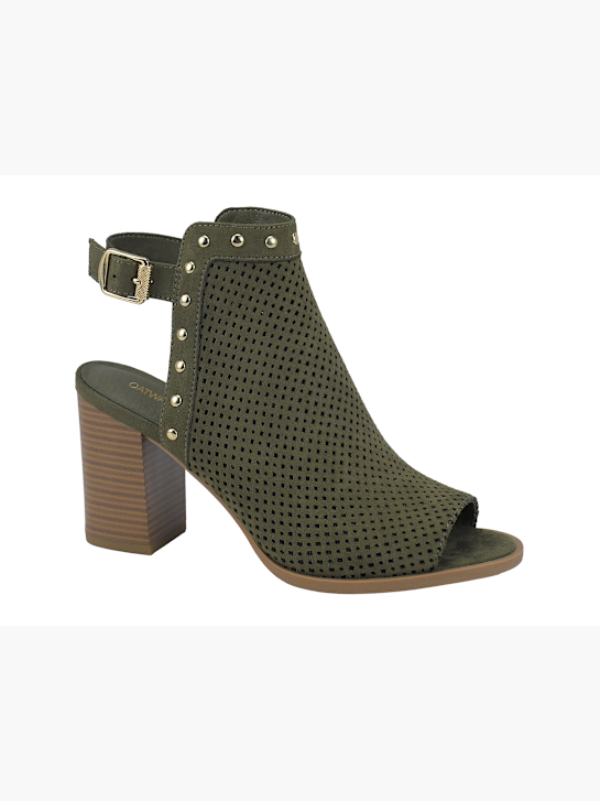 Catwalk Topuklu sandalet Zeytin Yeşili 15122 1