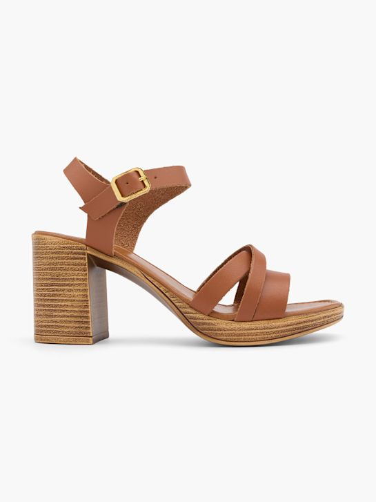 5th Avenue Sandales à talons Marron 15262 1