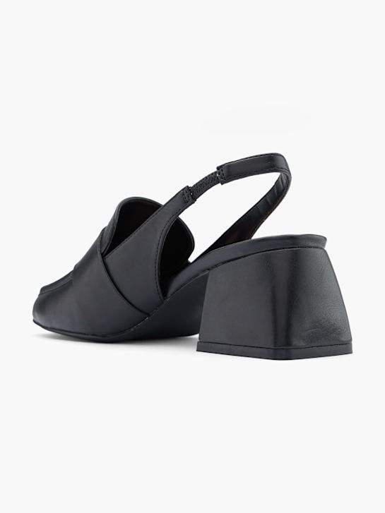 Catwalk Lodičky s otvorenou pätou Čierna 15343 3