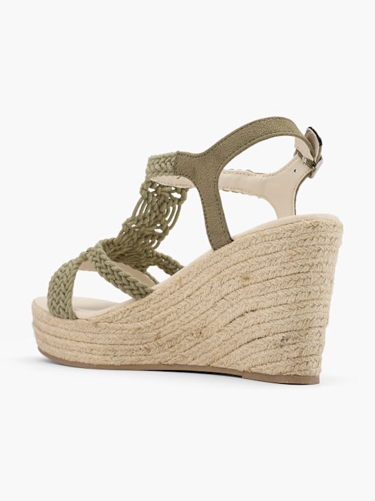 Graceland Sandały Khaki 15905 3