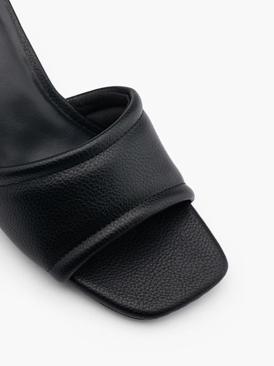 Catwalk Flache Pantolette Schwarz 15616 2