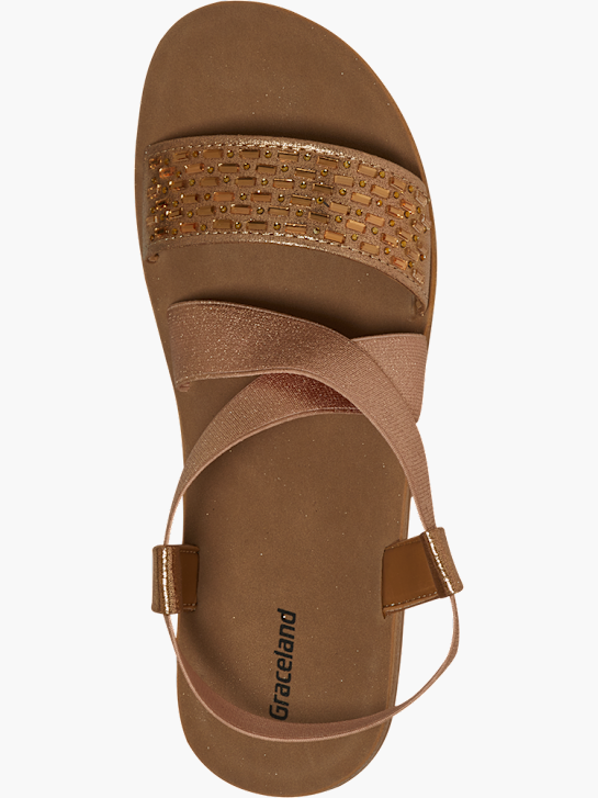 Graceland Sandal Metalik Pembe 72021 2