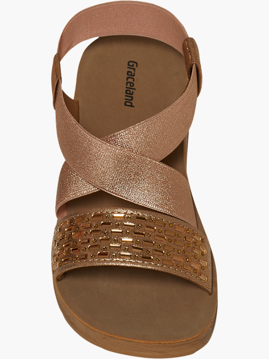Graceland Sandal Metalik Pembe 72021 3