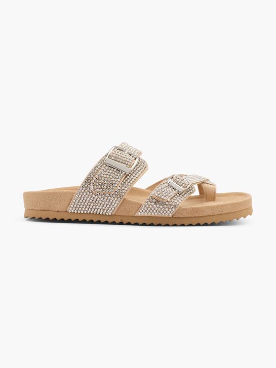 Catwalk Chinelo com palmilha alta Beige 16092 1