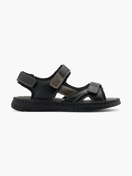 AM SHOE Sandały Czarny 19088 1